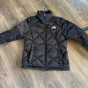North face black puffer coat